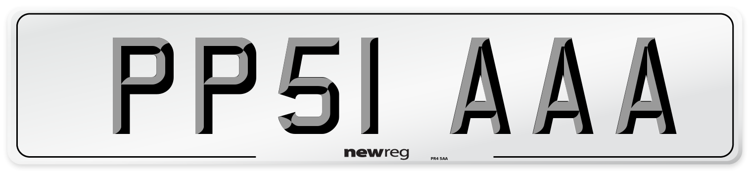 PP51 AAA Number Plate from New Reg
